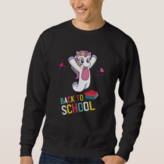 Zurück zur Schule Sweatshirt (Vorderseite)