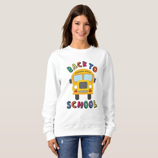 Zurück zur Schule Sweatshirt (Vorne ganz)