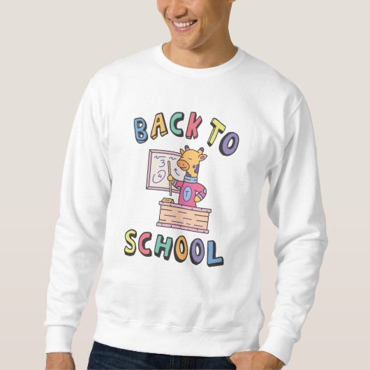 Zurück zur Schule Sweatshirt (Vorderseite)