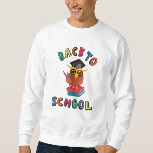 Zurück zur Schule Sweatshirt (Vorderseite)