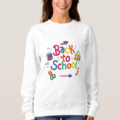 Zurück zur Schule Sweatshirt (Vorderseite)