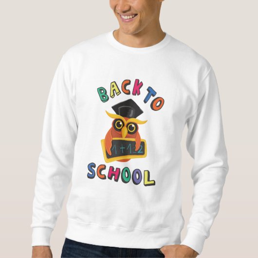 Zurück zur Schule Sweatshirt (Vorderseite)