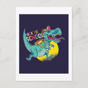 Zurück zur Schule T-Rex Dinosaur Teen Geschenke Postkarte
