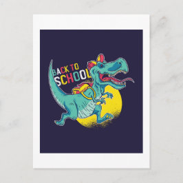 Zurück zur Schule T-Rex Dinosaur Teen Geschenke Postkarte