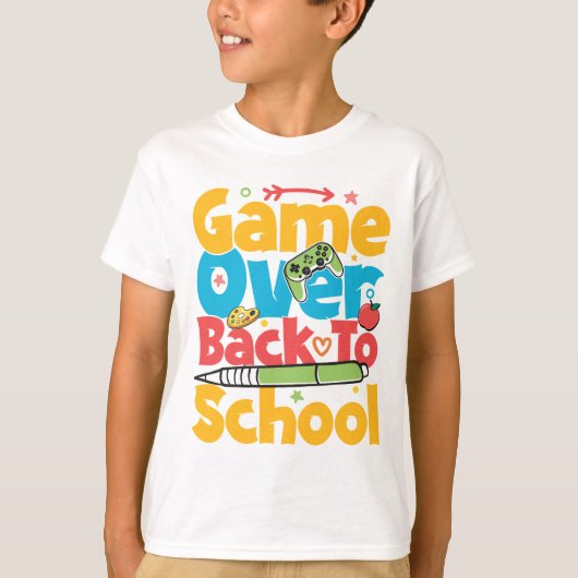 Zurück zur Schule T-Shirt (Vorderseite)