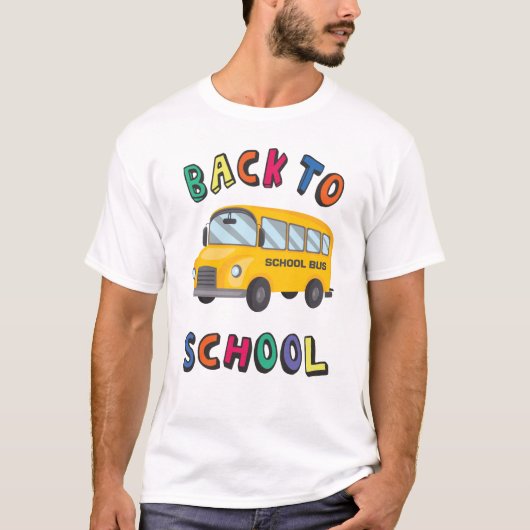 Zurück zur Schule T-Shirt (Vorderseite)