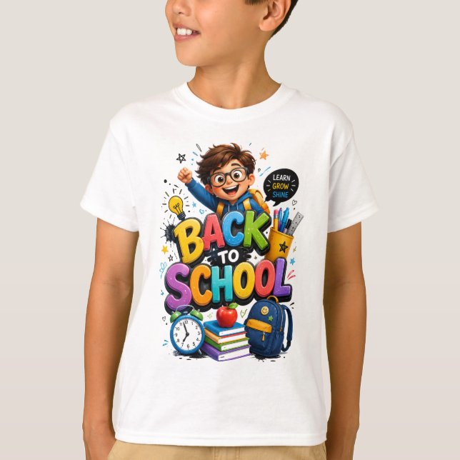 Zurück zur Schule T-Shirt (Vorderseite)