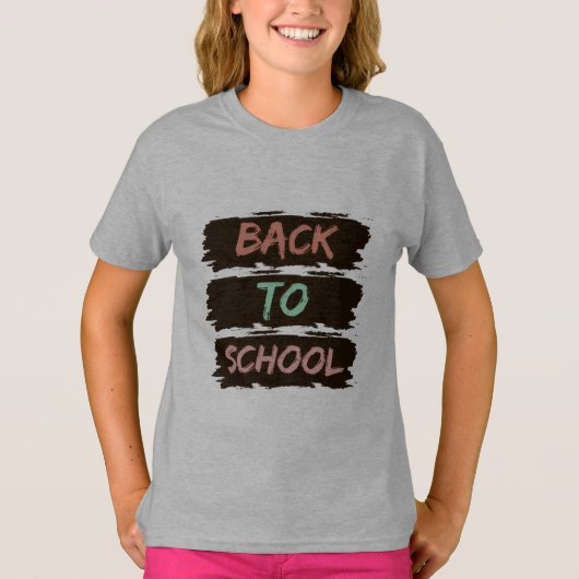 Zurück zur Schule T-Shirt (Vorderseite)