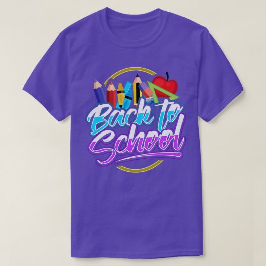 Zurück zur Schule T-Shirt (Design vorne)