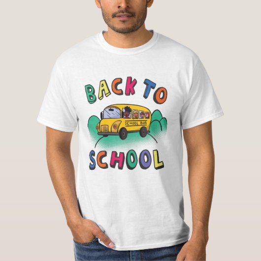 Zurück zur Schule T-Shirt (Vorderseite)