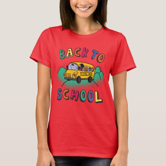 Zurück zur Schule T-Shirt (Vorderseite)