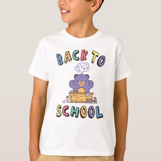 Zurück zur Schule T-Shirt (Vorderseite)