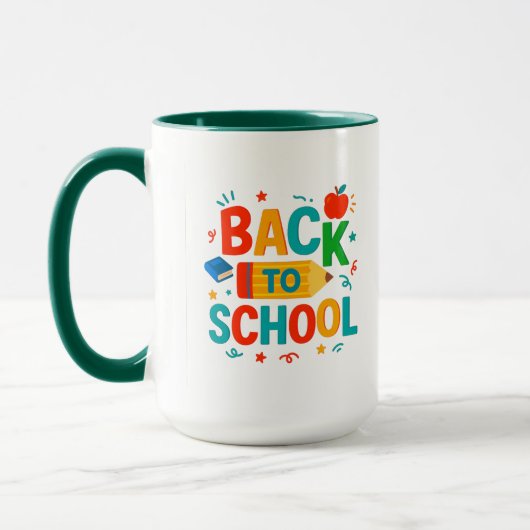 Zurück zur Schule Tasse (Links)