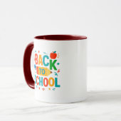 Zurück zur Schule Tasse (Vorderseite Links)