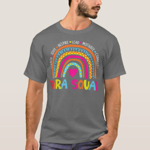 Zurück zur Schule Teach Liebe Inspirierte Para Squ T-Shirt