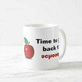 Zurück zur SCHULE! Teacher Coffee Tasse (VorderseiteRechts)