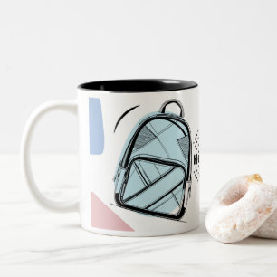 Zurück-zur-Schule-Themenbecher Kaffee Zweifarbige Tasse