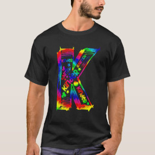 Zurück zur Schule Tie Dye Kindergarten-Lehrer Kind T-Shirt