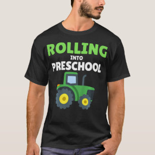 Zurück zur Schule Traktor Bauwesen Erster Tag in d T-Shirt