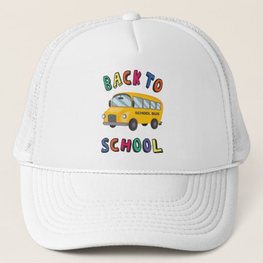 Zurück zur Schule Truckerkappe (Vorderseite)