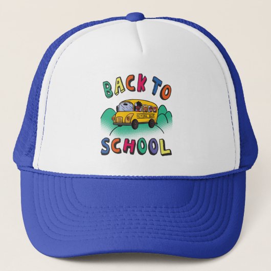 Zurück zur Schule Truckerkappe (Vorderseite)