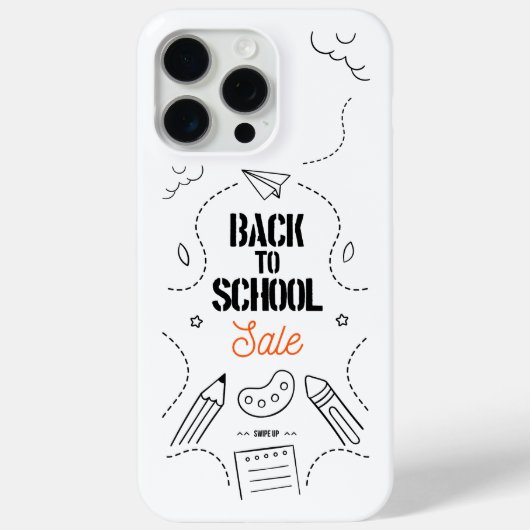 Zurück zur Schule Typografie-Design Case-Mate iPhone Hülle (Rückseite)
