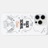 Zurück zur Schule Typografie-Design Case-Mate iPhone Hülle (Rückseite (Horizontal))