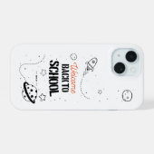 Zurück zur Schule Typografie-Design iPhone 15 Hülle (Rückseite (Horizontal))