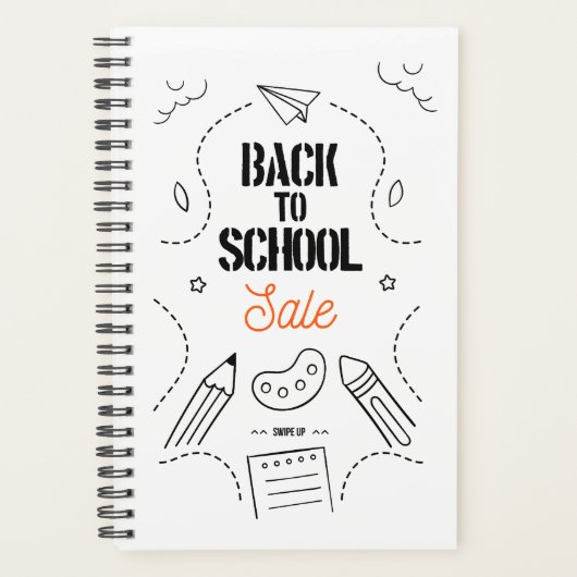 Zurück zur Schule Typografie-Design Planer (Vorderseite)