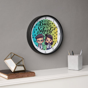 zurück zur Schule Uhr