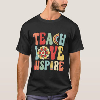 Zurück zur Schule Unterricht Liebe und Inspirier L T-Shirt