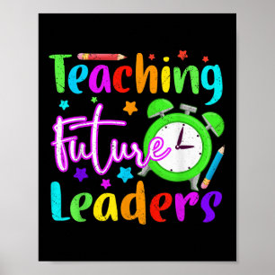 Zurück zur Schule Unterrichten zukünftiger Führer Poster