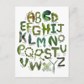 Zurück zur Schule Veggie Alphabet - Essen Sie Ihre Postkarte (Vorderseite)