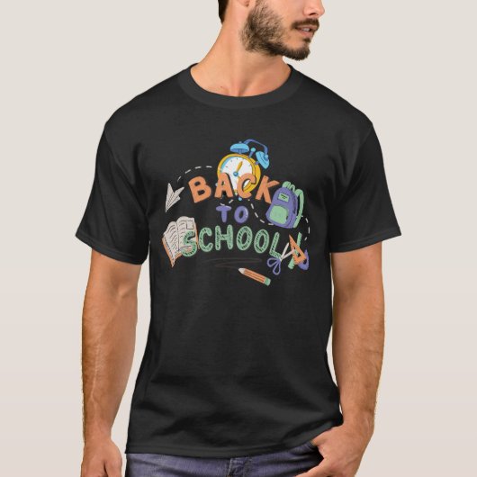 Zurück zur Schule Vibes-Cool Student Ästhetische G T-Shirt (Vorderseite)