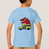 Zurück zur Schule Vibes - Happy Student Cartoon Il T-Shirt (Rückseite)