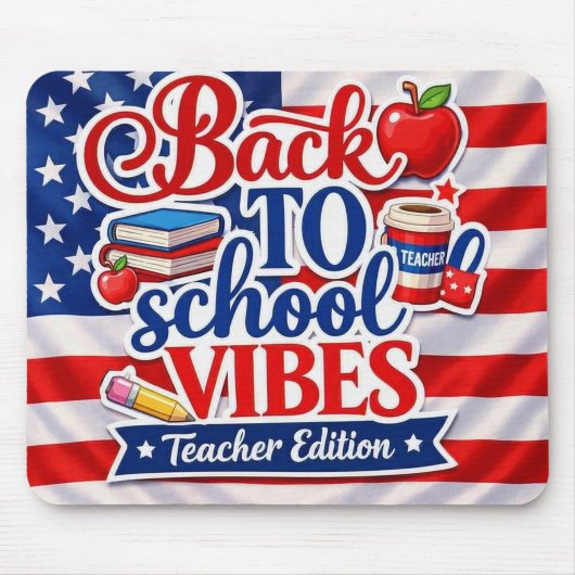Zurück zur Schule Vibes – Lehrer Edition Mauspad