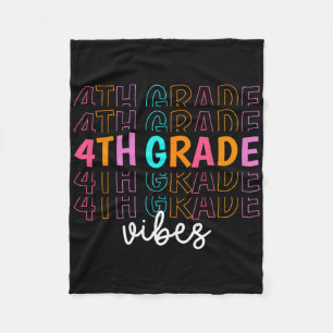 Zurück zur Schule Vibes Retro Teacher Student Fleecedecke
