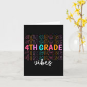 Zurück zur Schule Vibes Retro Teacher Student Karte (Gelbe Blume)