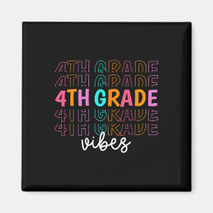 Zurück zur Schule Vibes Retro Teacher Student Magnet
