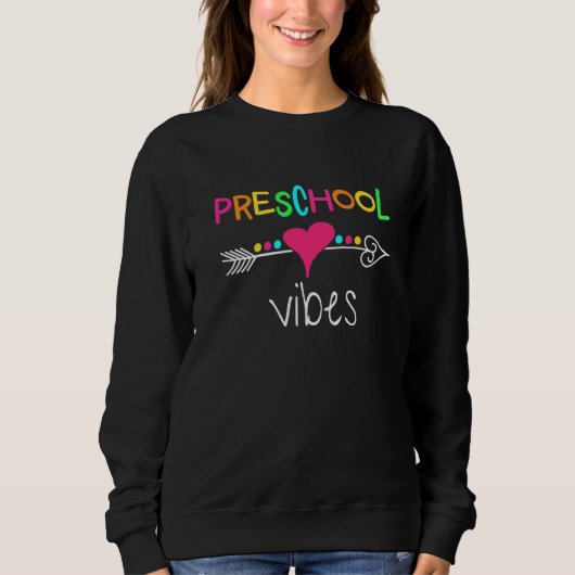 Zurück zur Schule Vibes Squad Team First Da Sweatshirt (Vorderseite)