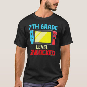 Zurück zur Schule Video Gamer 7. Stufe Unlocke T-Shirt
