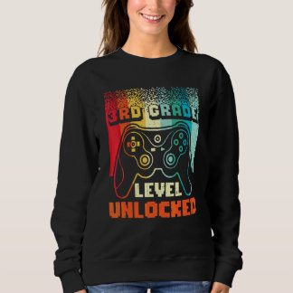 Zurück zur Schule Videospieler 3. Klasse freigesch Sweatshirt