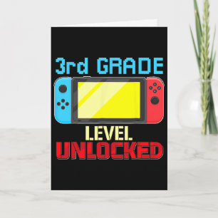 Zurück zur Schule Videospieler 3. Klasse Level fre Karte