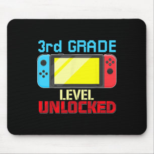 Zurück zur Schule Videospieler 3. Klasse Level fre Mousepad