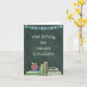 Zurück zur Schule | Viel Erfolg im Schuljahr Karte (Gelbe Blume)