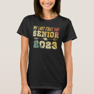 Zurück zur Schule Vintag mein letzter Tag Sen T-Shirt