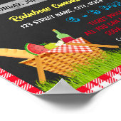 Zurück zur Schule - Vorlage für Picnic-Ereignisse Poster (Ecke)