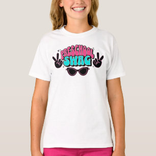 Zurück zur Schule Vorschul-Swag Cool Kid Design T-Shirt