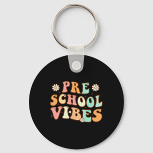 Zurück zur Schule Vorschul-Vibes Retro-Lehrer Kran Schlüsselanhänger