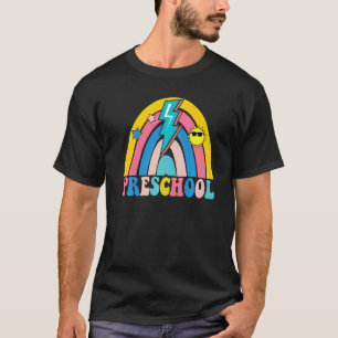 Zurück zur Schule Vorschule Regenbogen Lehrer Schü T-Shirt